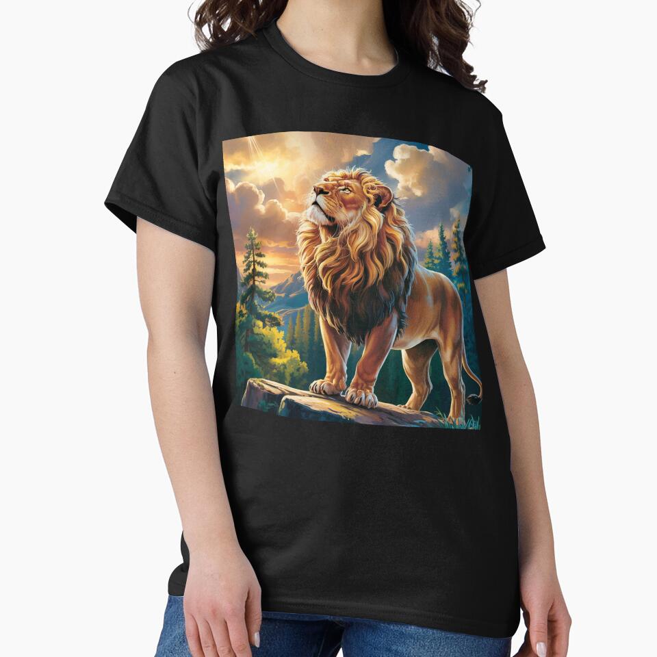 LION IN NATURE: CUTE ABSTRACT LION GRAPHIC by Obinne
