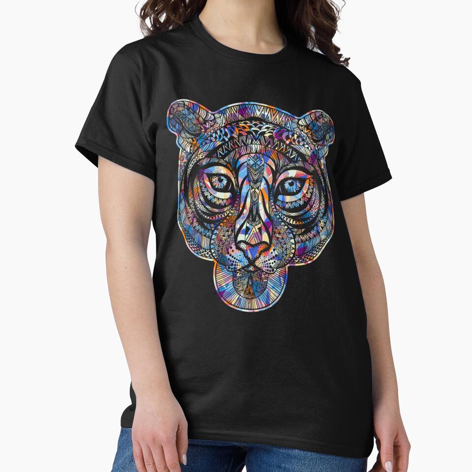 Cool And Awesome Tiger Geometric by UnknownArtistt
