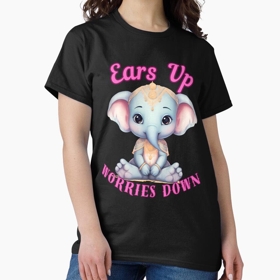 Ears Up, Worries Down. happy elephant by ElephantVibes