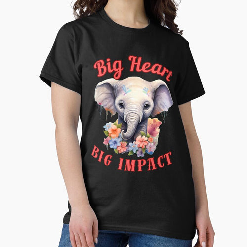 Big Heart, Big Impact. colorful elephant by ElephantVibes