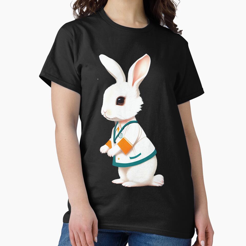 Cute baby doctor rabbit illustration 10 by vishalraifx