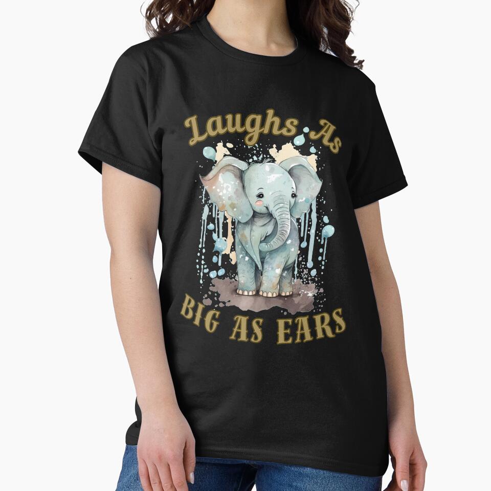 Laughs As Big As Ears. elephant portrait by ElephantVibes