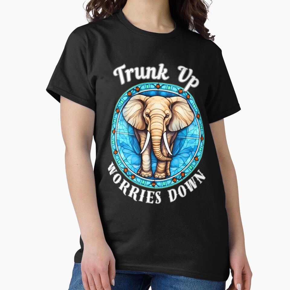 Trunk Up, Worries Down. surreal elephant by ElephantVibes