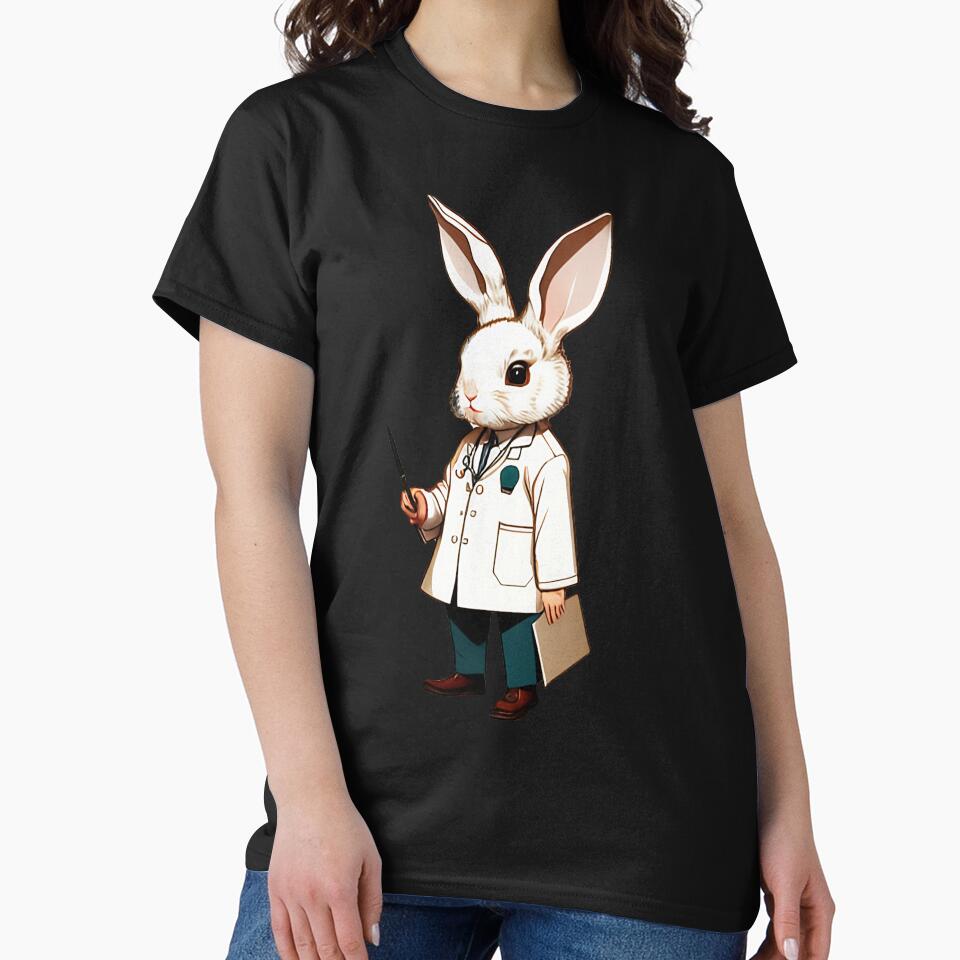Cute baby doctor rabbit illustration 2 by vishalraifx