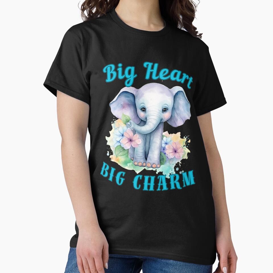 Big Heart, Big Charm. adorable elephant by ElephantVibes