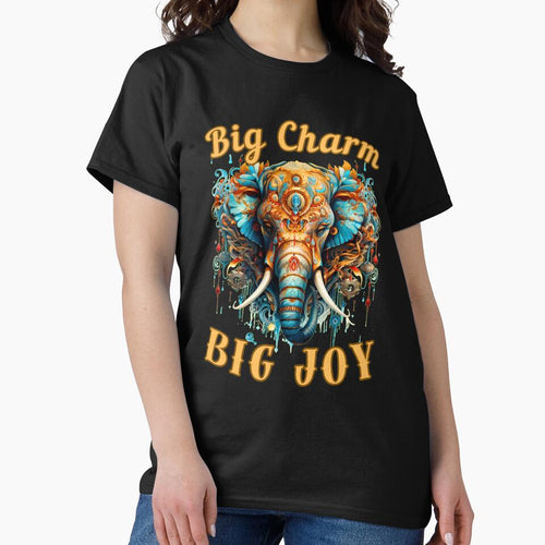 Big Charm, Big Joy. funny elephant by ElephantVibes