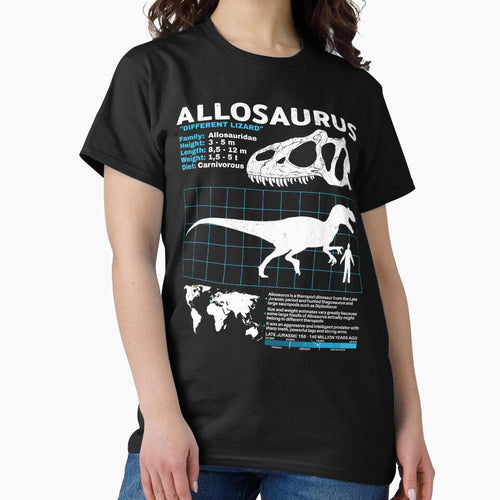 Allosaurus datasheet by NicGrayGraphic