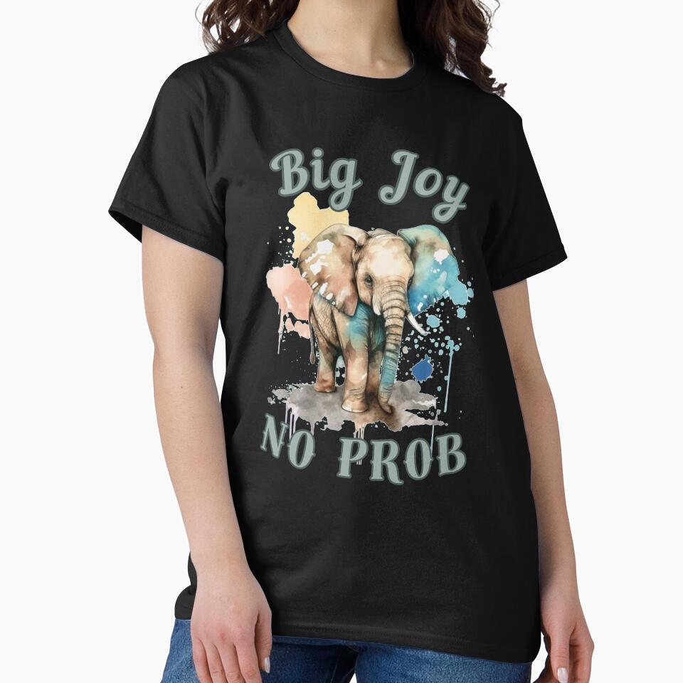 Big Joy, No Prob. elephant head by ElephantVibes