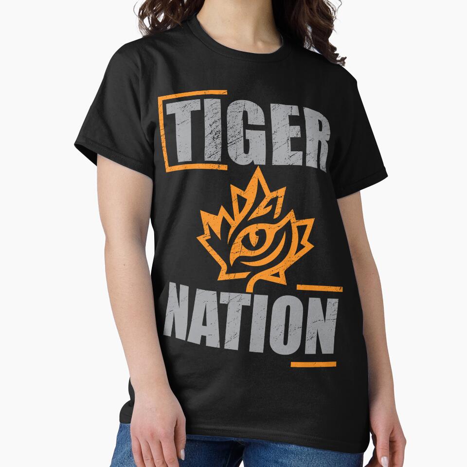 Tiger Nation Powerful Tiger Logo Shirt by DesignsDrip