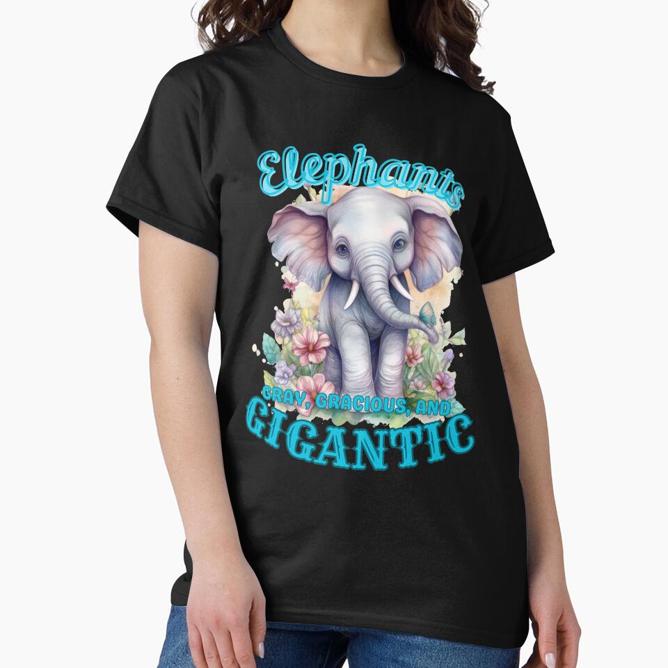 Elephants: Gray, Gracious, and Gigantic. funny elephant by ElephantVibes