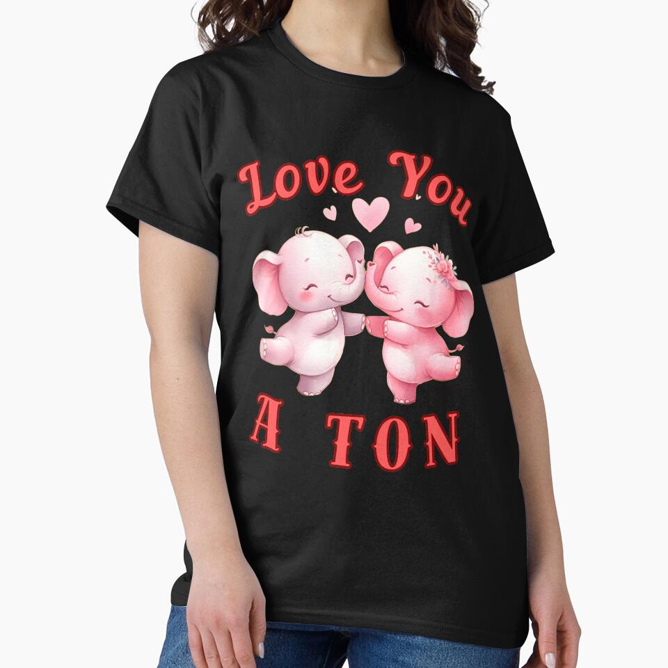 Love You A Ton. colorful elephant by ElephantVibes