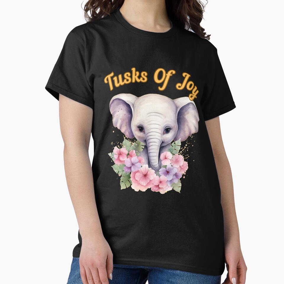 Tusks Of Joy. watercolor elephant by ElephantVibes