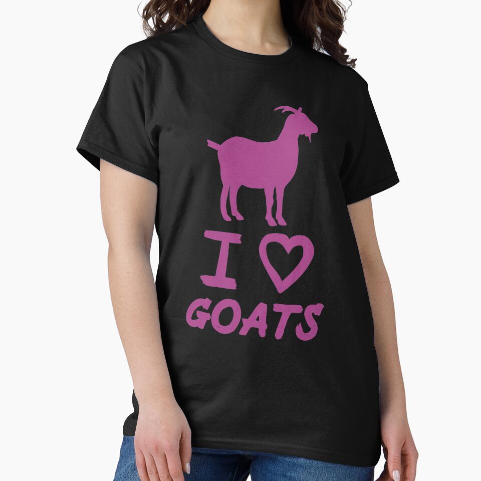 Purple I Love Goats for Goat Lovers by Mochi-Merch