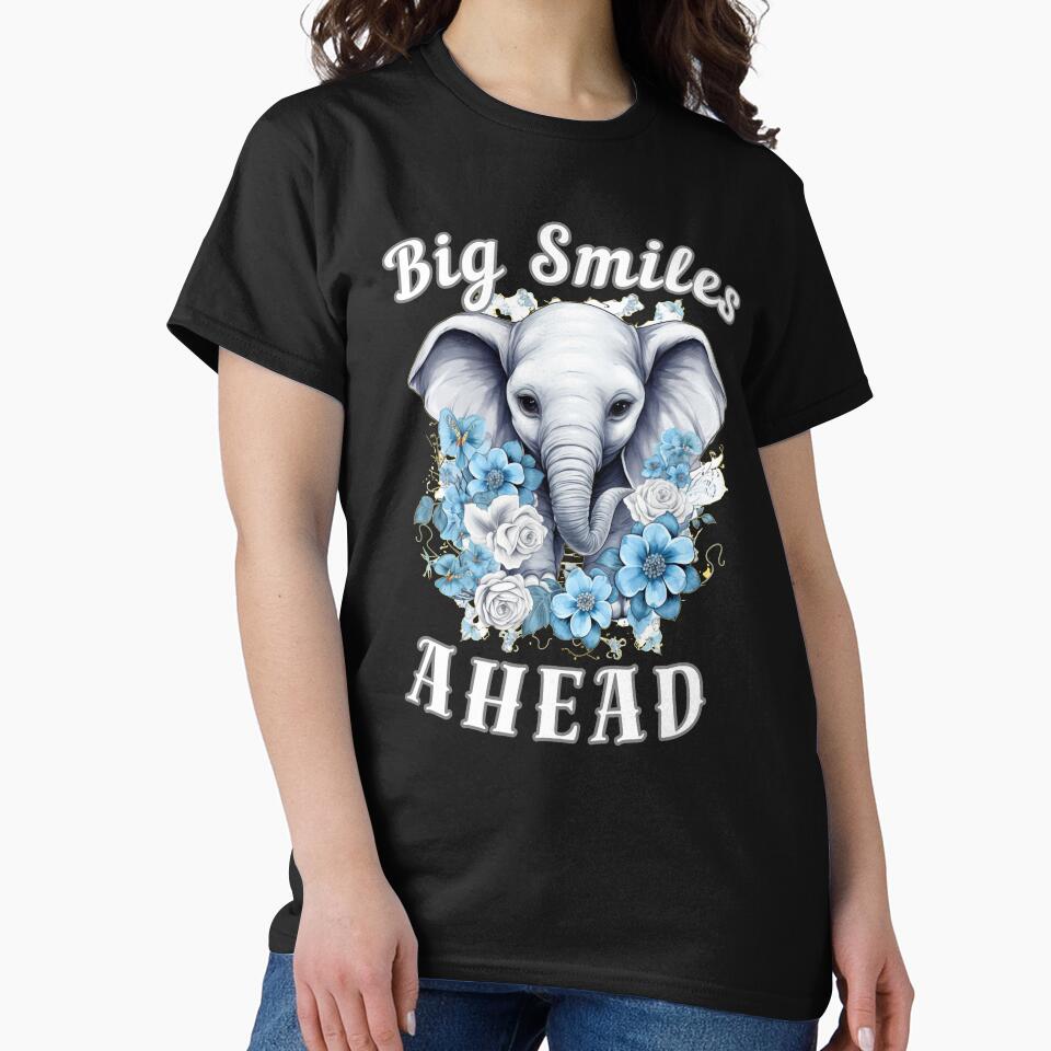Big Smiles Ahead. watercolor elephant by ElephantVibes