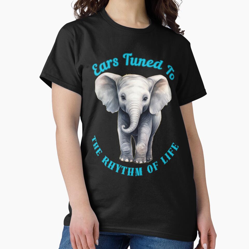 Ears Tuned To The Rhythm Of Life. adorable elephant by ElephantVibes