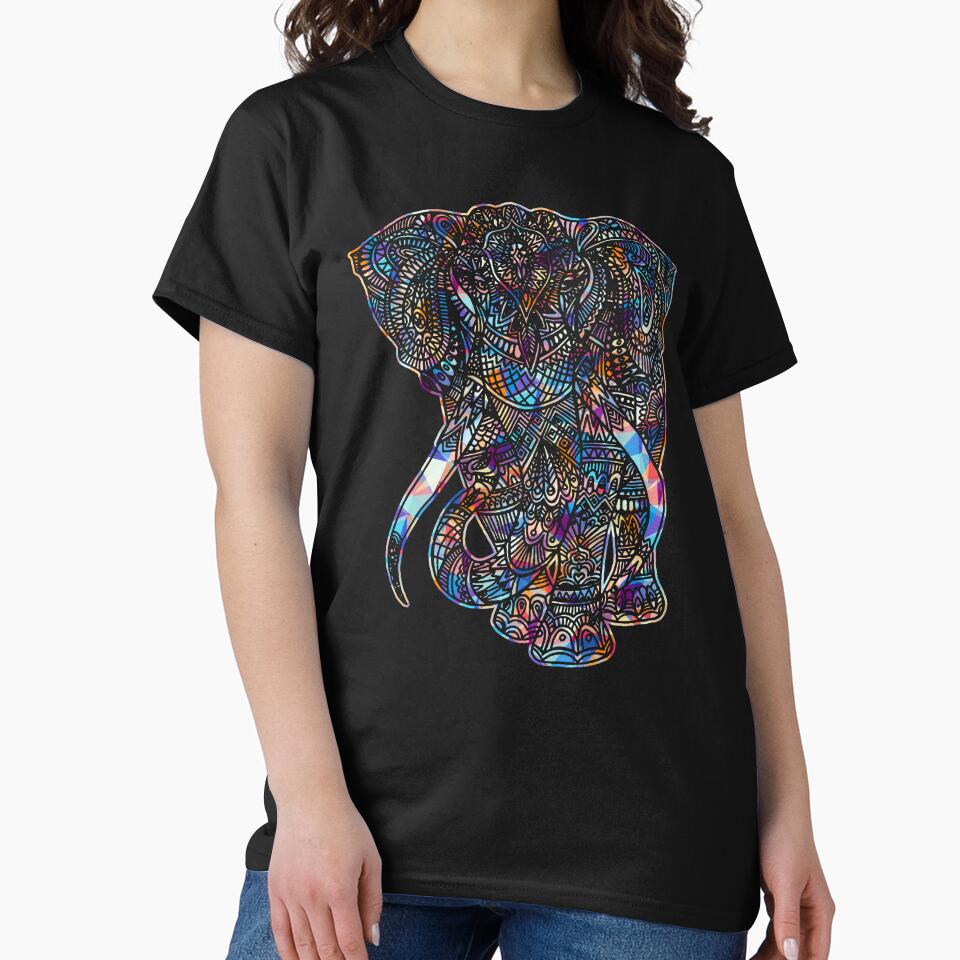 Cool And Awesome Elephant Geometric by UnknownArtistt