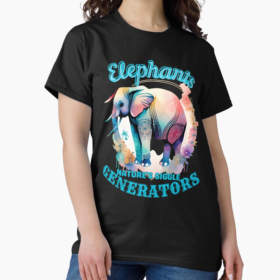 Elephants: Nature's Giggle Generators. colorful elephant by ElephantVibes