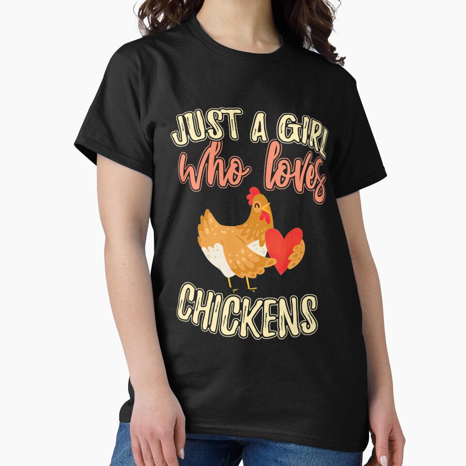 Just A Girl Who Loves Chickens by MobertsonArt
