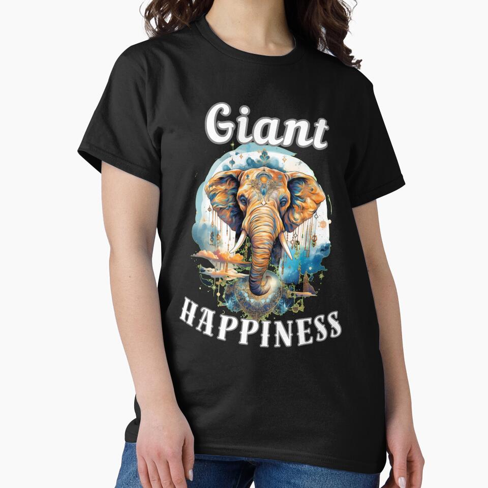 Giant Happiness. watercolor elephant by ElephantVibes