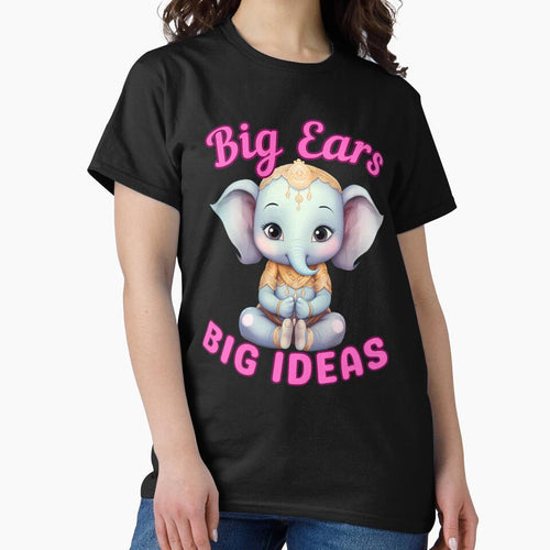 Big Ears, Big Ideas. elephant saying by ElephantVibes