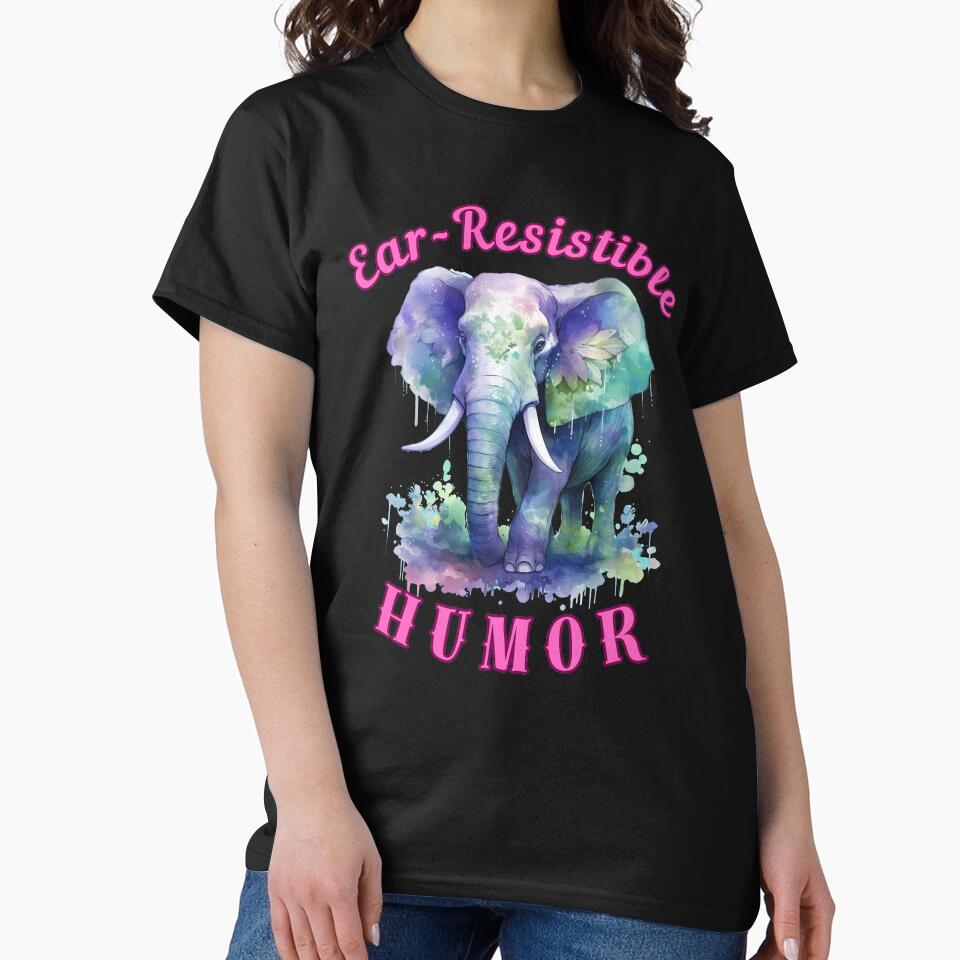 Ear-Resistible Humor. elephant head by ElephantVibes