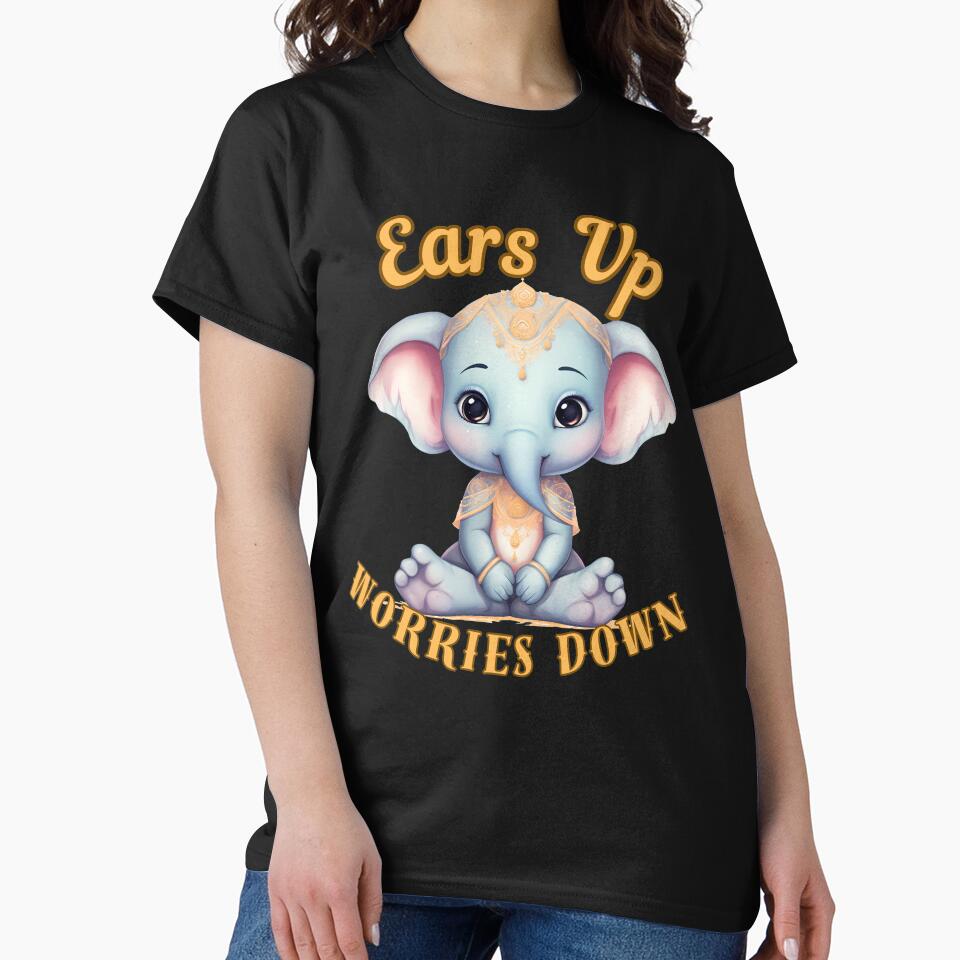 Ears Up, Worries Down. surreal elephant by ElephantVibes