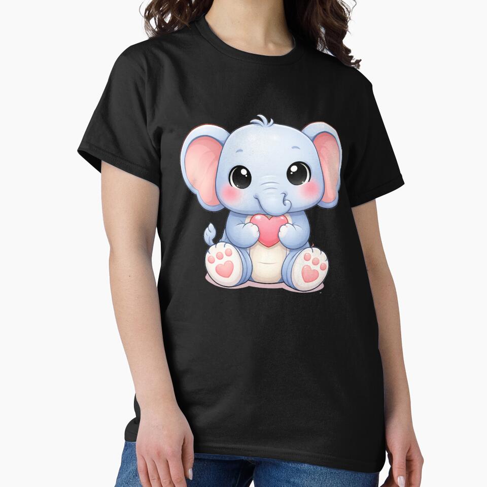 Kawaii Elephant Cute Cartoon Animal Sticker for Kids & Animal Lovers by RickE