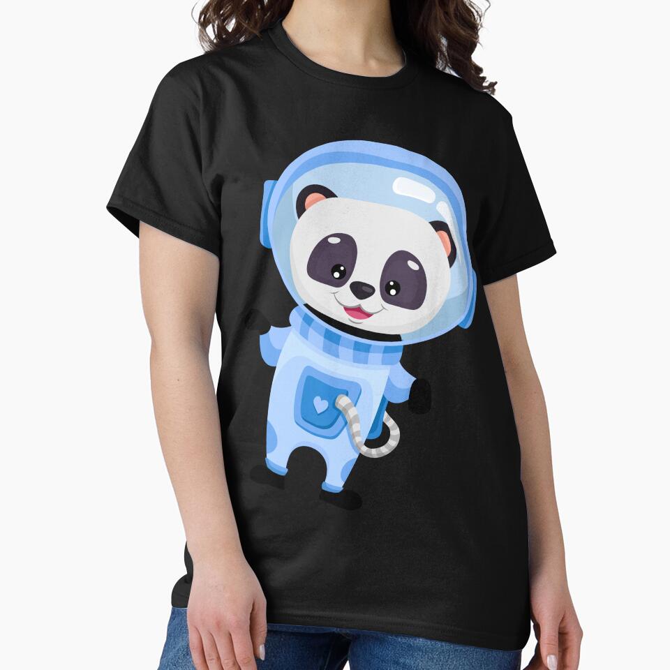 Cute Panda, Astronaut Panda Space Panda Tee for Men Women kids by Waleedw
