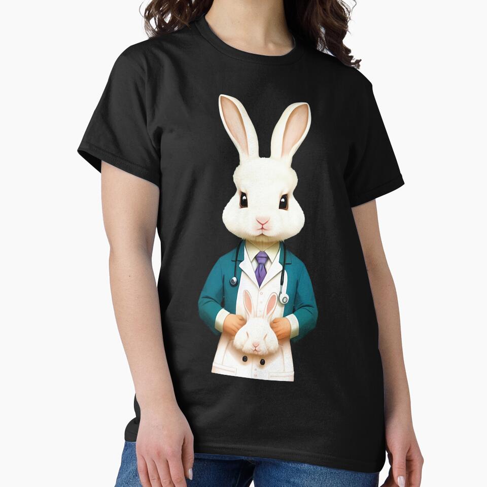 Cute baby doctor rabbit illustration 22 by vishalraifx