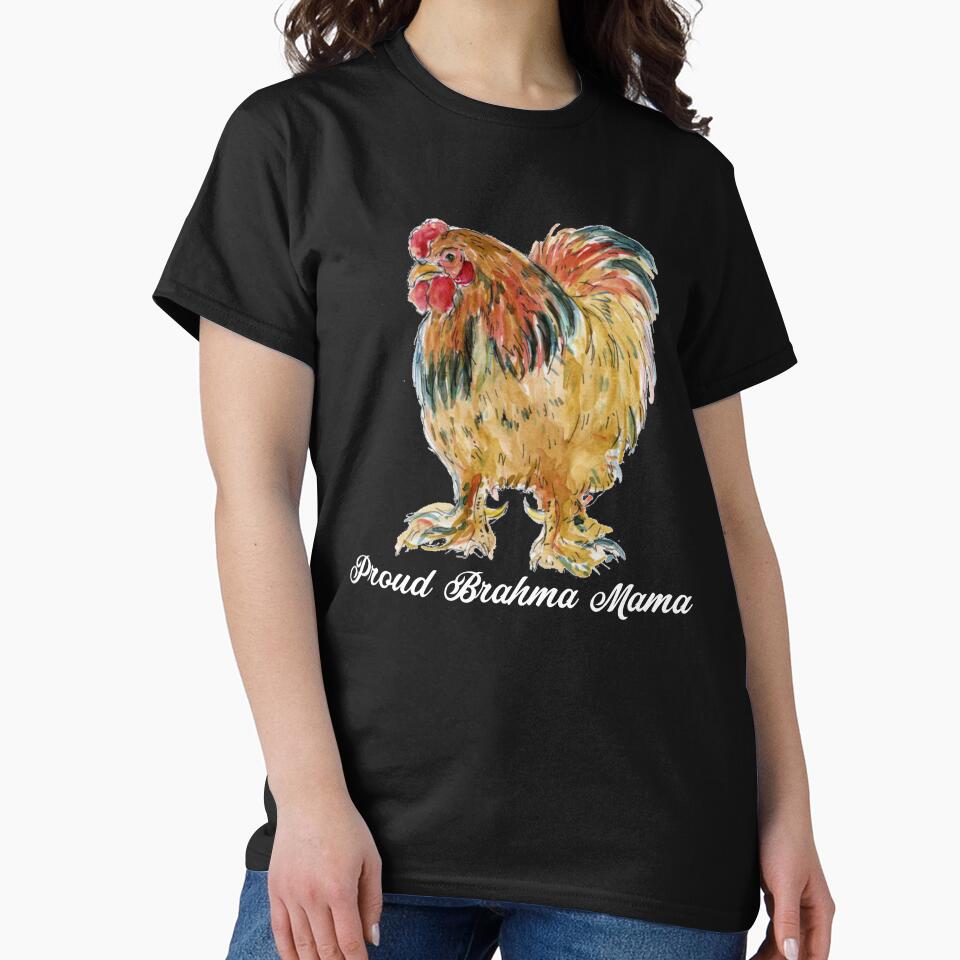 Funny Brahma Chicken - Proud Brahma Mama  - Chicken Painting - Funny Chicken by Galvanized