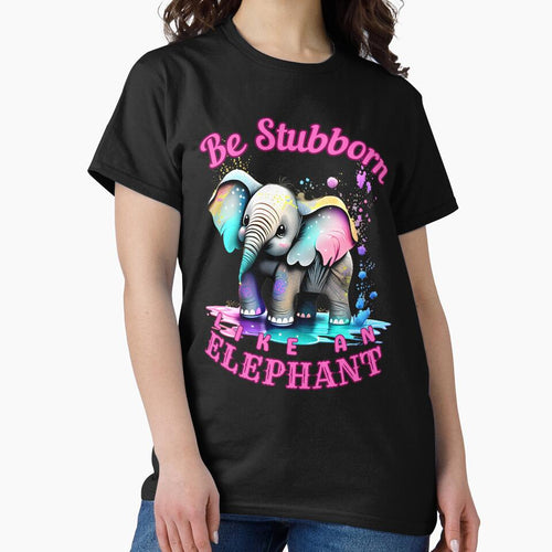 Be Stubborn Like an Elephant. elephant head by ElephantVibes