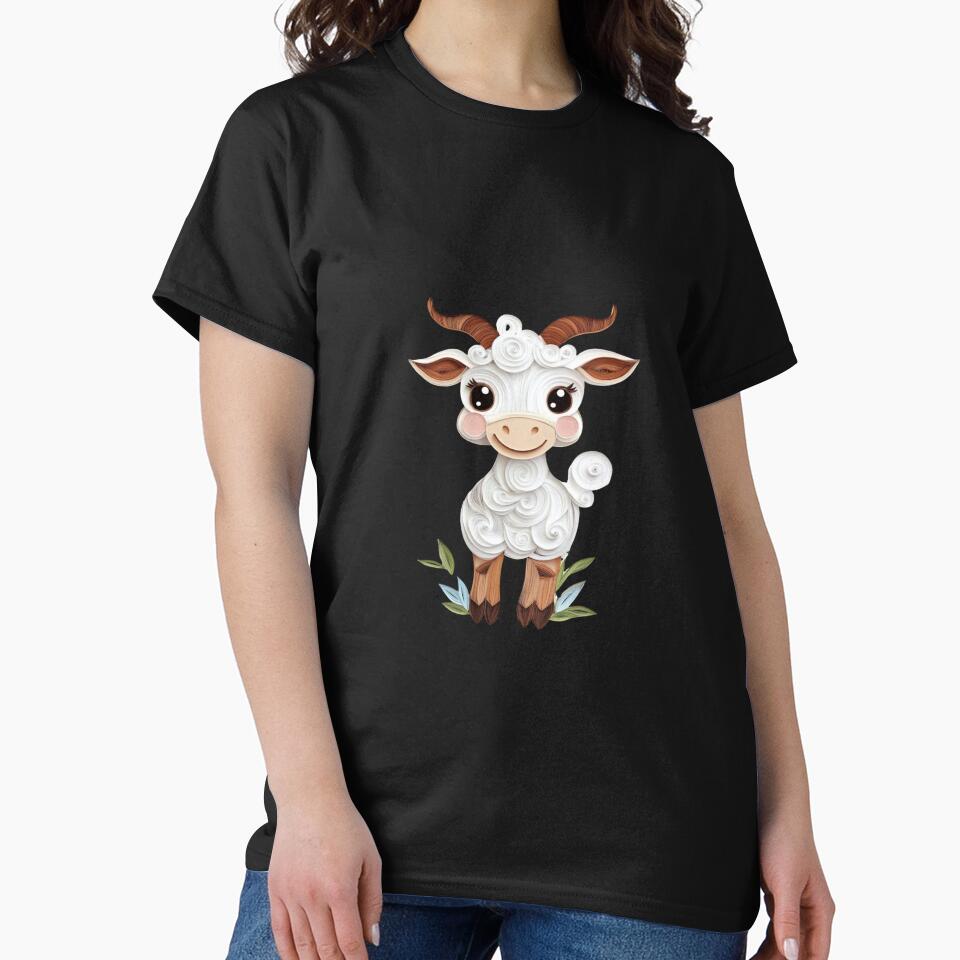 Cute Quilled Paper Goat by PrintsByFrank