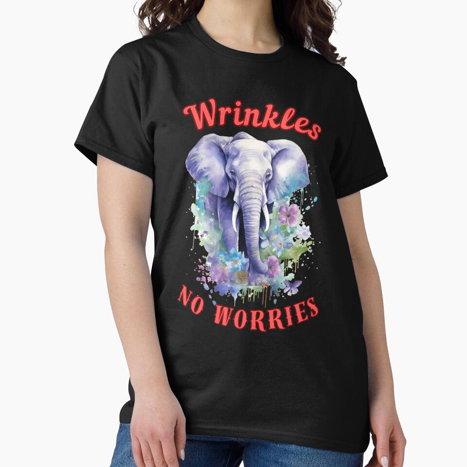 Wrinkles, No Worries. colorful elephant by ElephantVibes