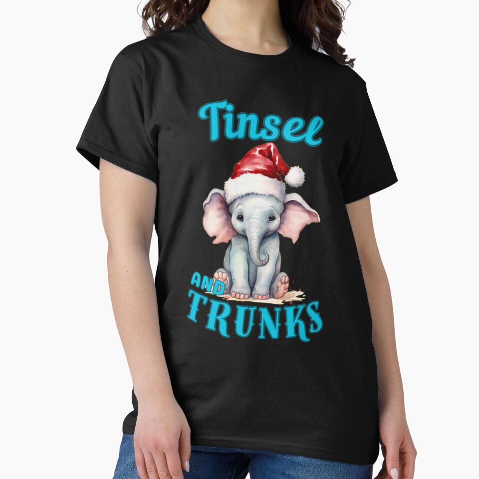 Tinsel And Trunks. adorable elephant by ElephantVibes