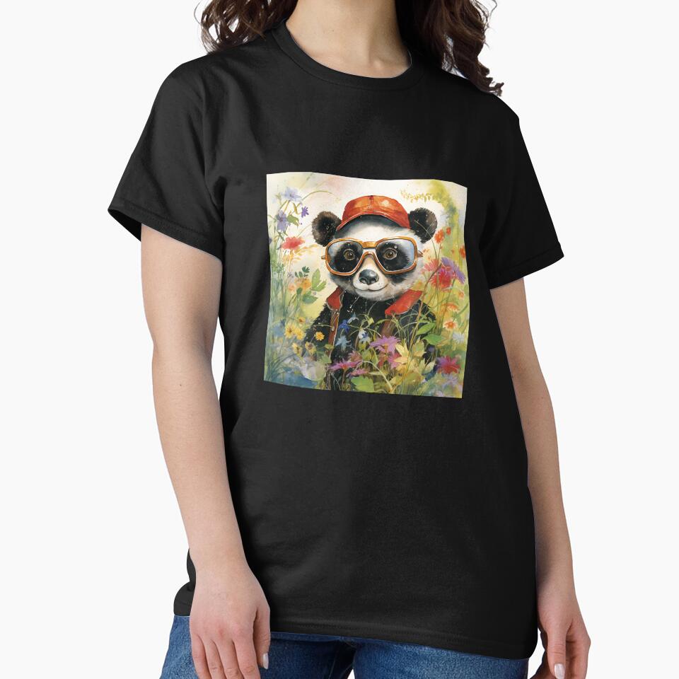 A PANDA WITH MODERN GLASSES by infinitearte