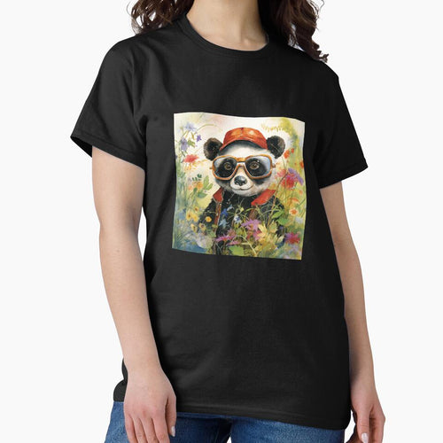 A PANDA WITH MODERN GLASSES by infinitearte
