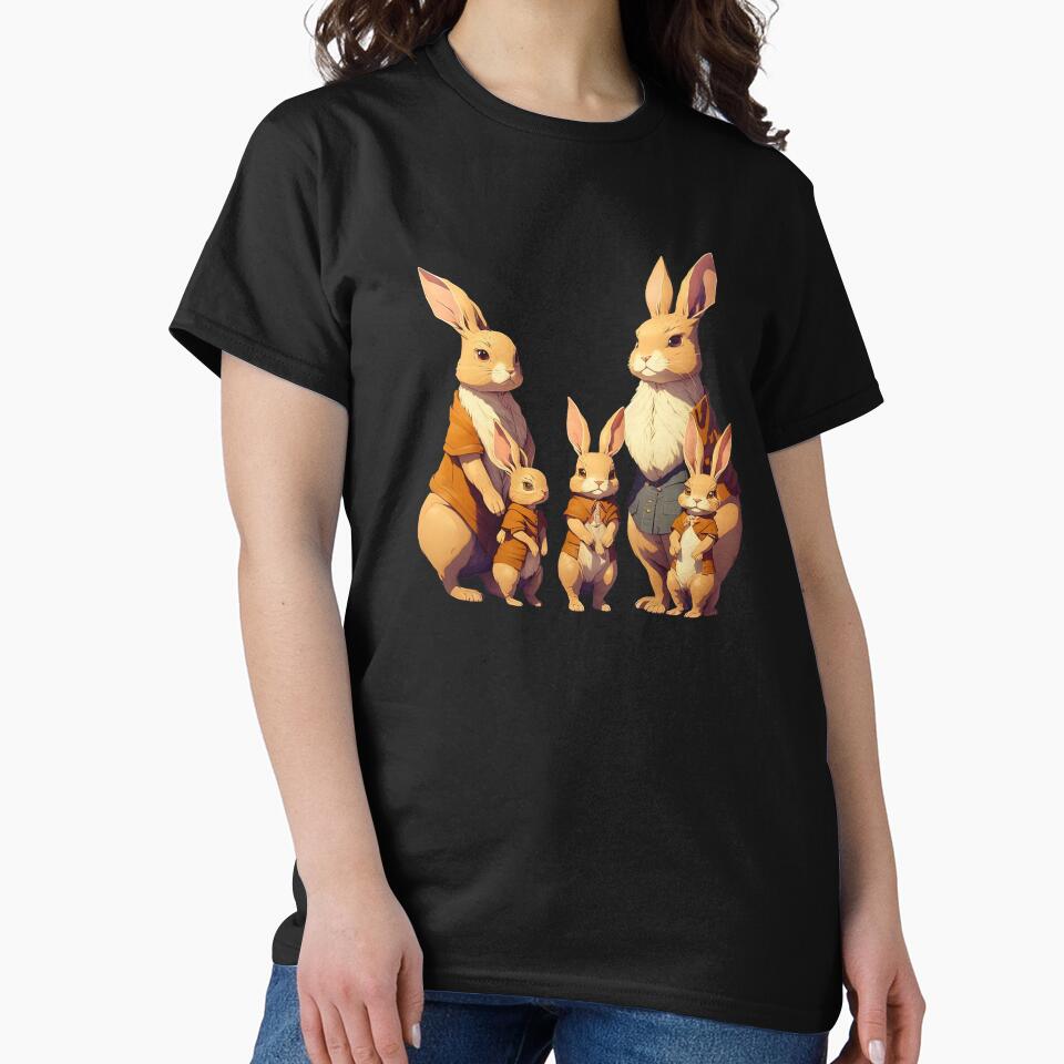 Pet rabbit gift, family photo, group picture for rabbit lovers by AnimalArtPhotos