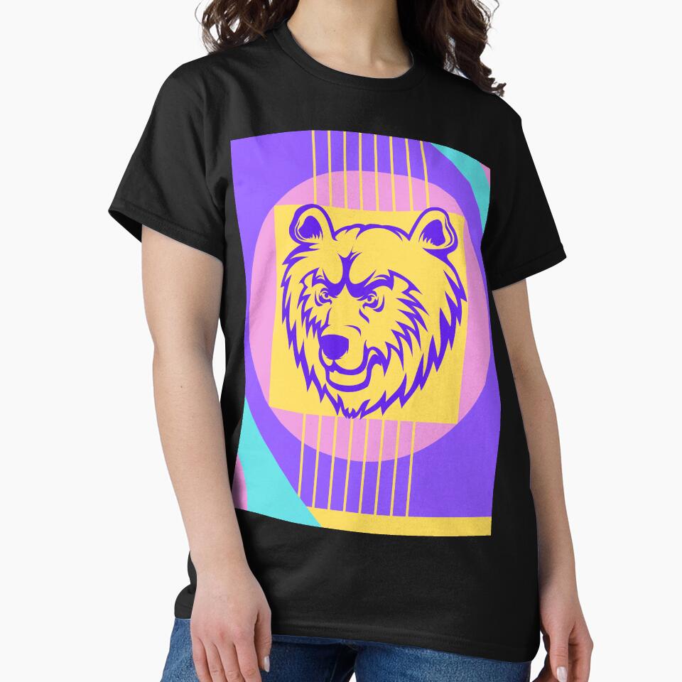 Bear Color Block Art by BeeMeCreative