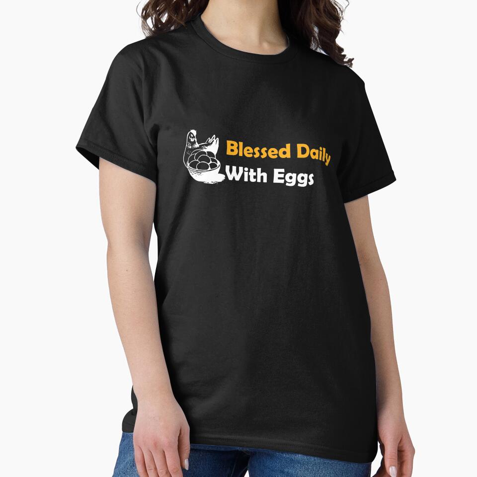 Funny Chicken Design Blessed Daily by drwigglebutts