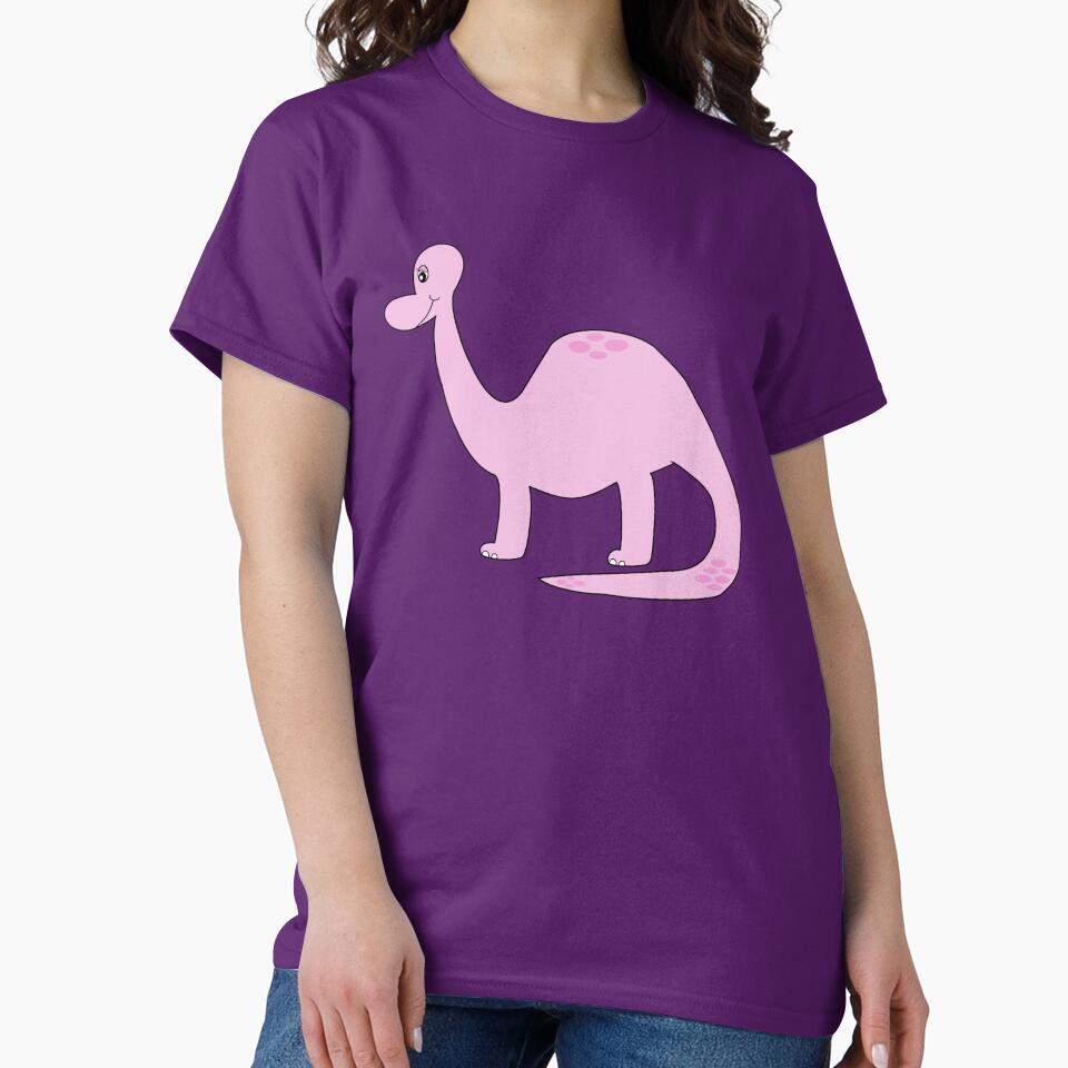 Pink Brontosaurus by ML-Design-Guy