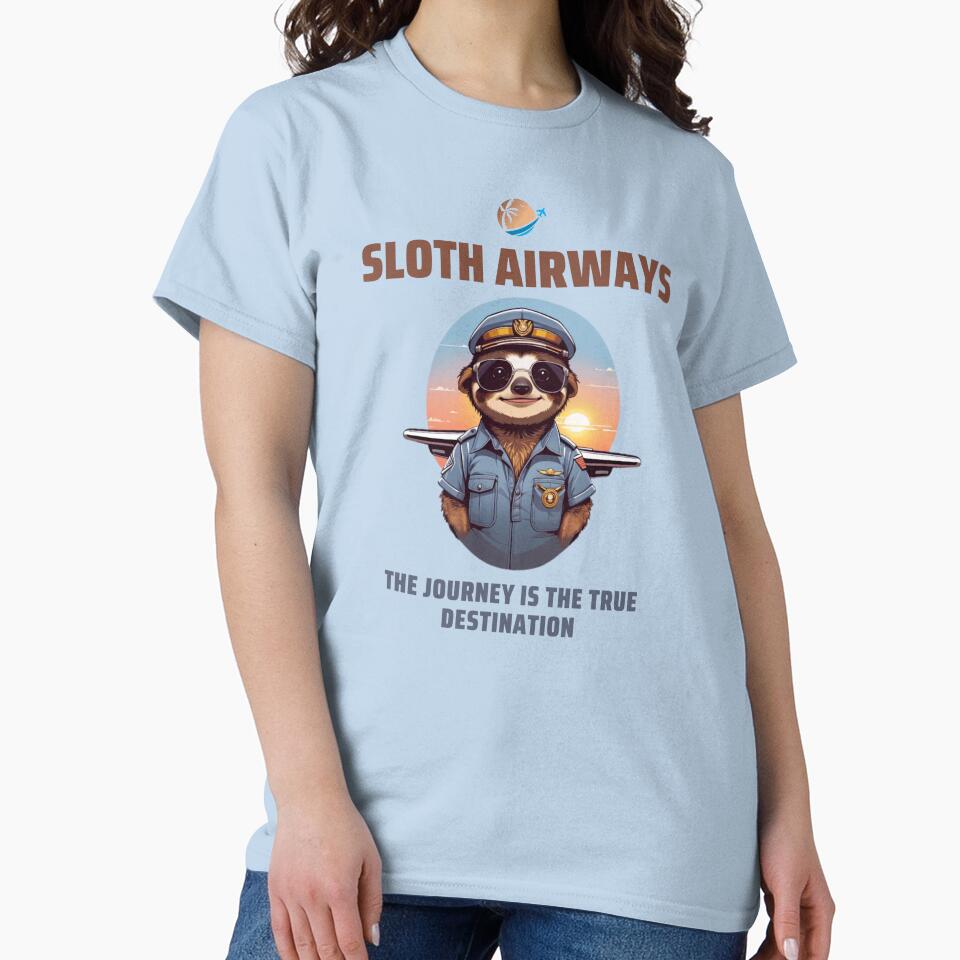 Cool smiling sloth pilot with sunglasses by CedricNorbinho