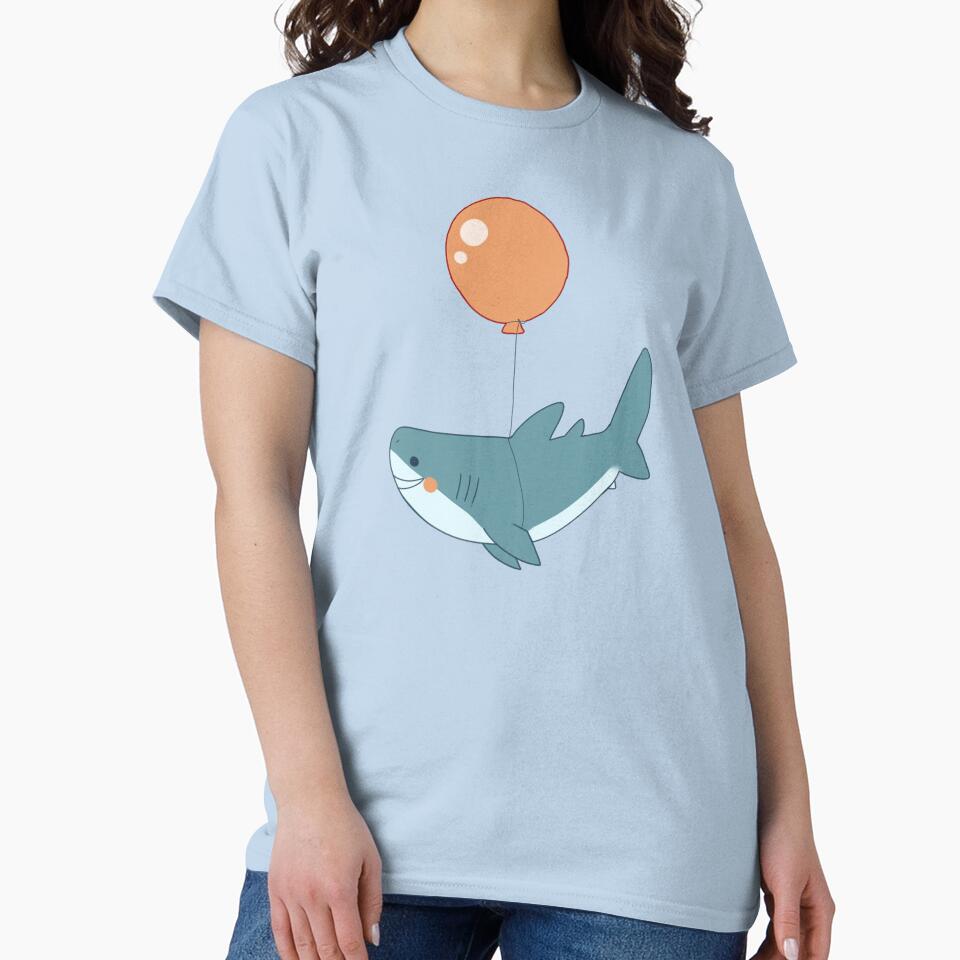 Shark and balloon by Mayarart