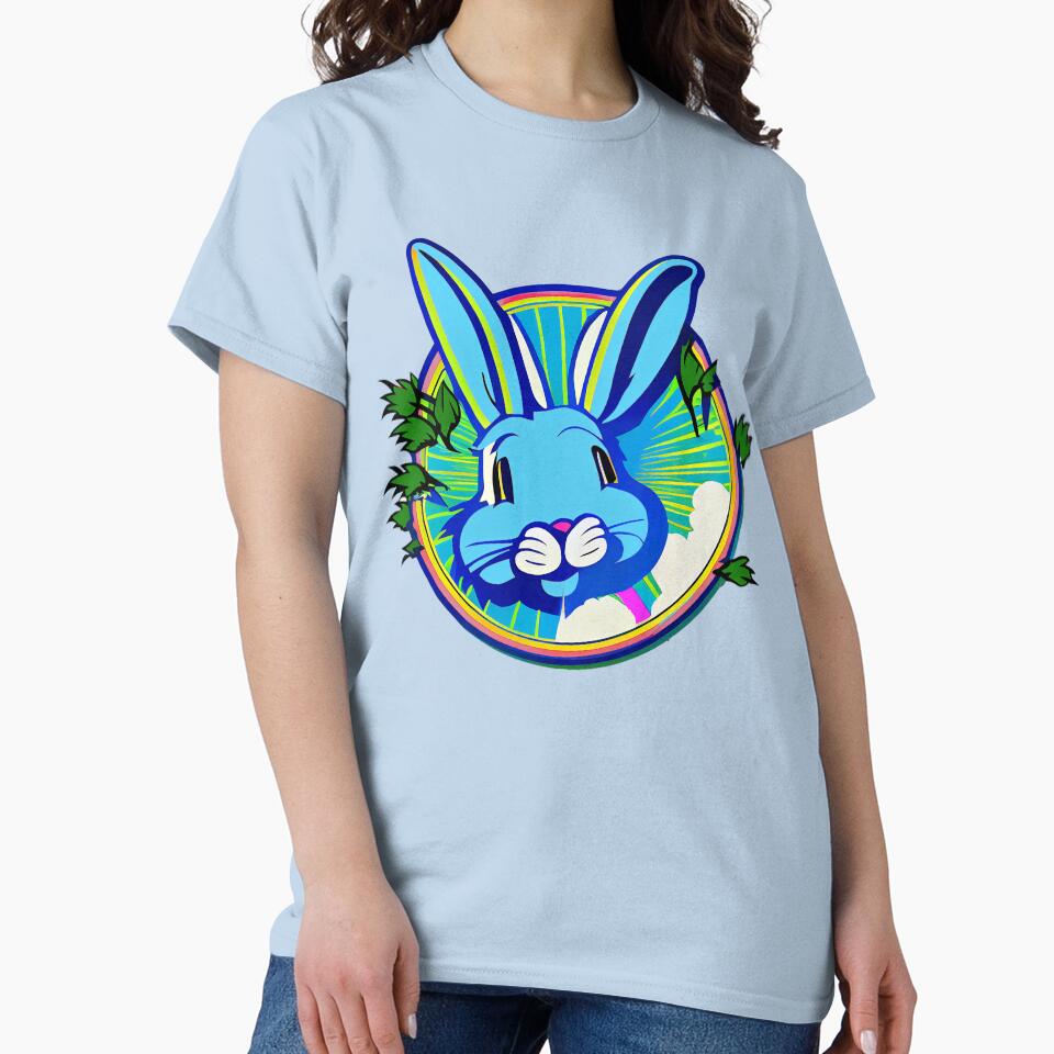 A Cute Blue Rabbit Logo, Lunar Year 2023 Animal is the Rabbit by factory88