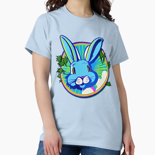 A Cute Blue Rabbit Logo, Lunar Year 2023 Animal is the Rabbit by factory88