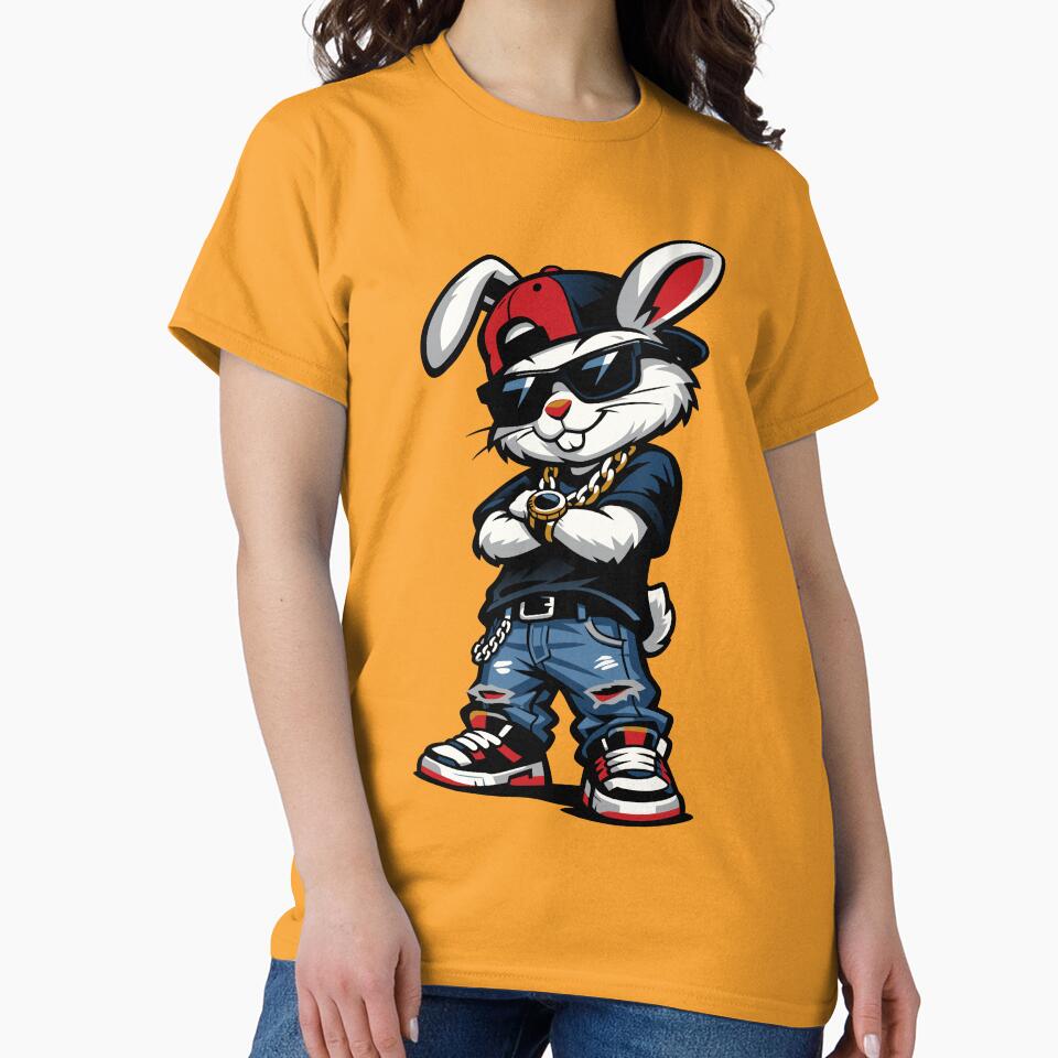 Bunny Face with Sunglasses Cap Easter Day for Boys Men Kids by Colorfulman