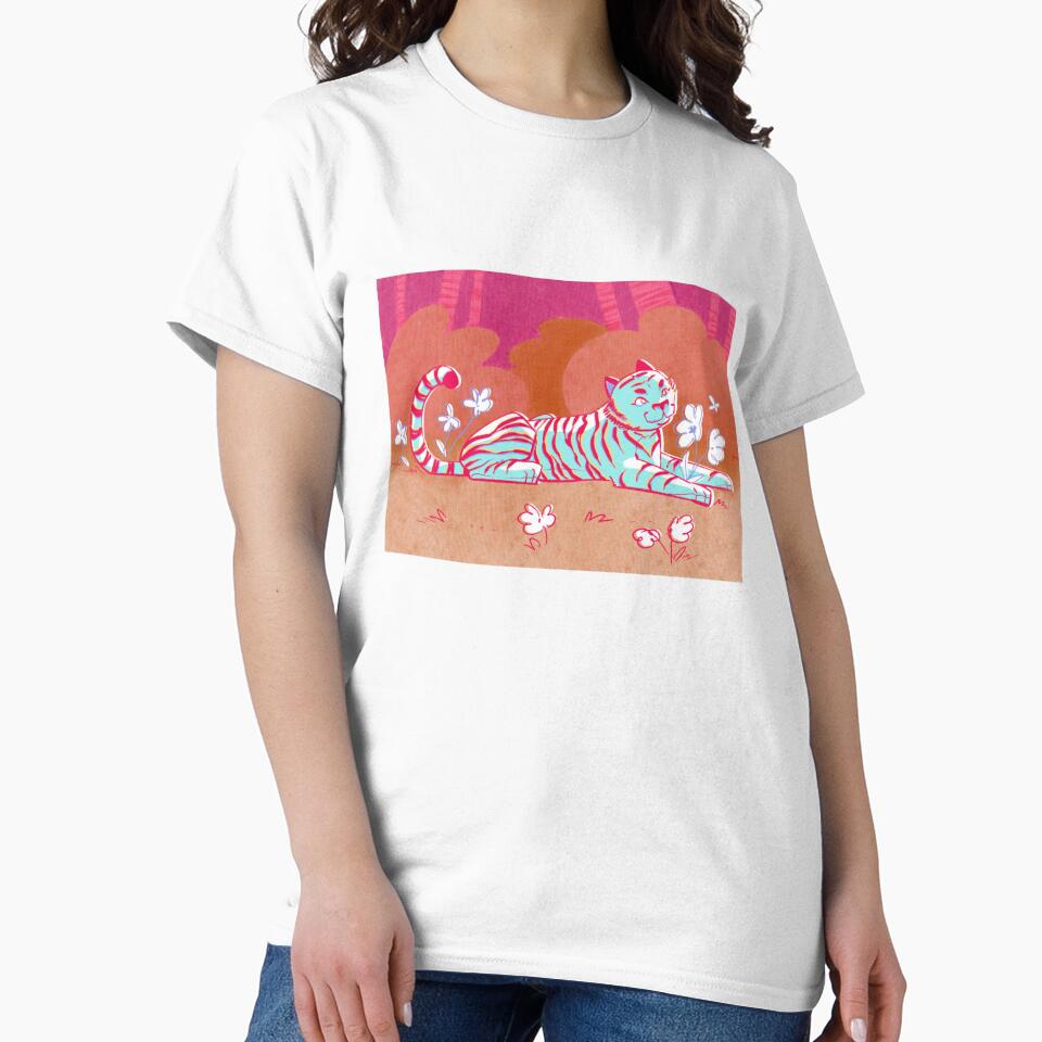 Psychedelic Tiger in a Flower Field by ChiaraAless