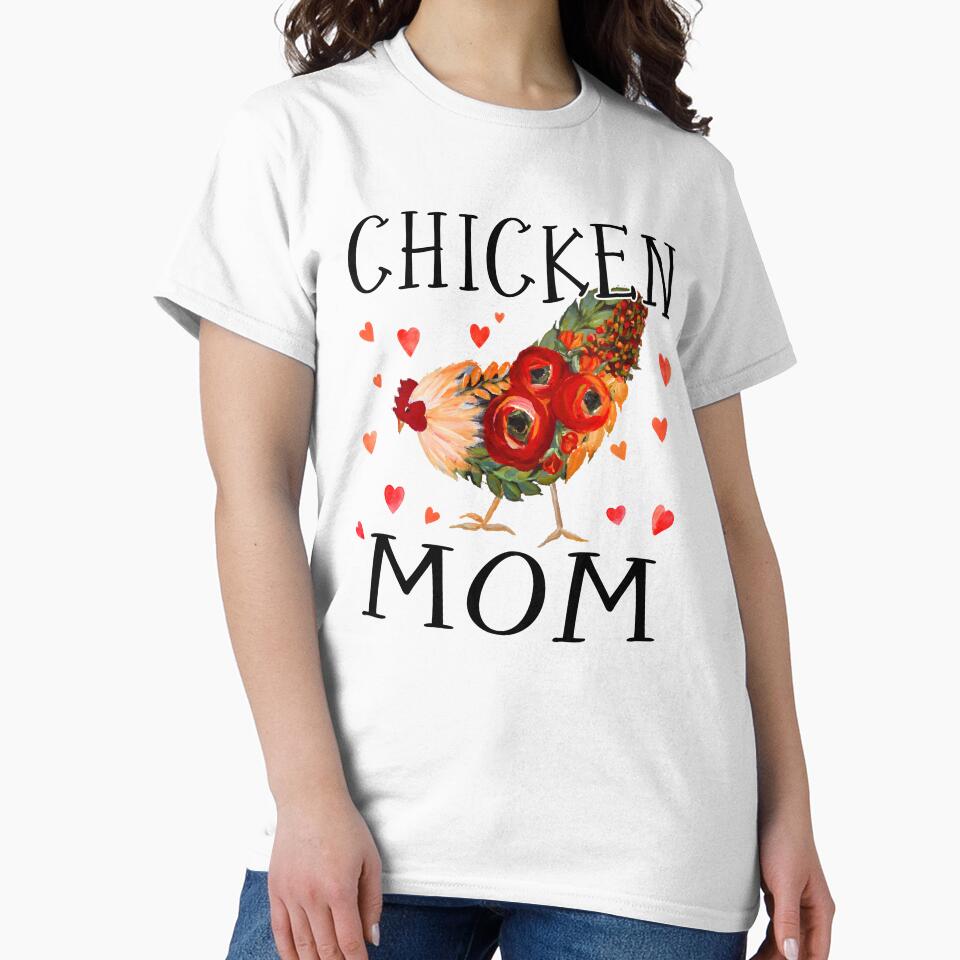 Chicken Mom - Chicken Lover Tshirt by SunsetGloww