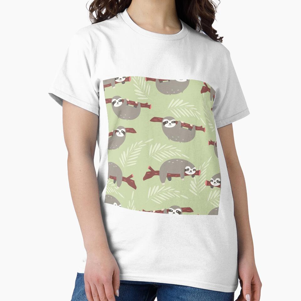 Sloth Cute Seamless by HauckClothing