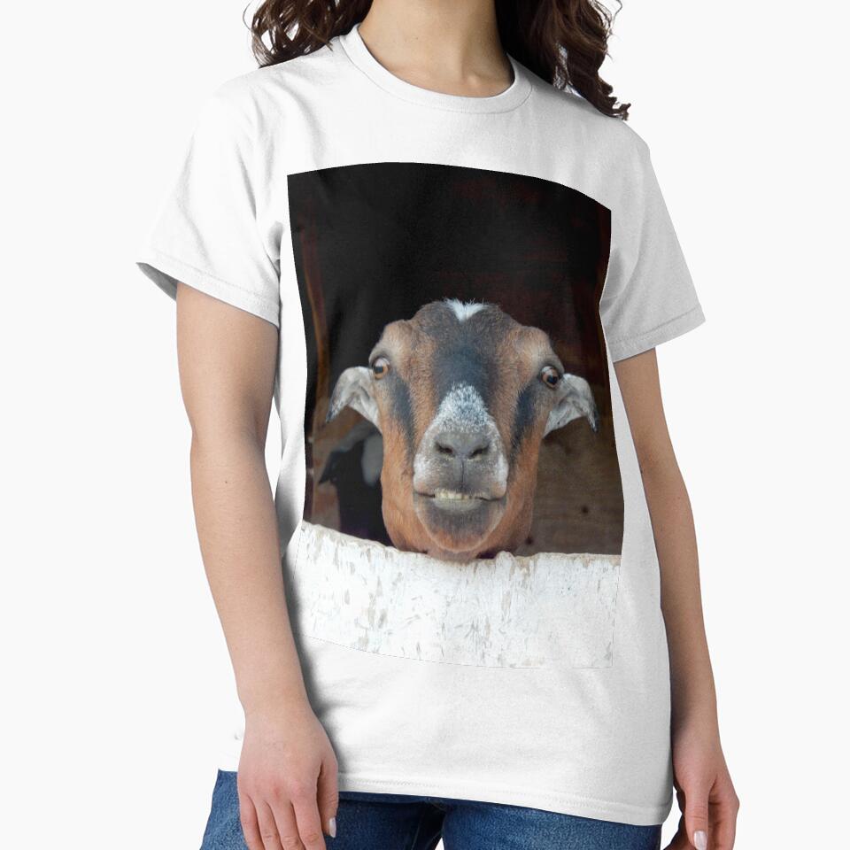 This is my happy face funny goat by Stephanie  Skeem