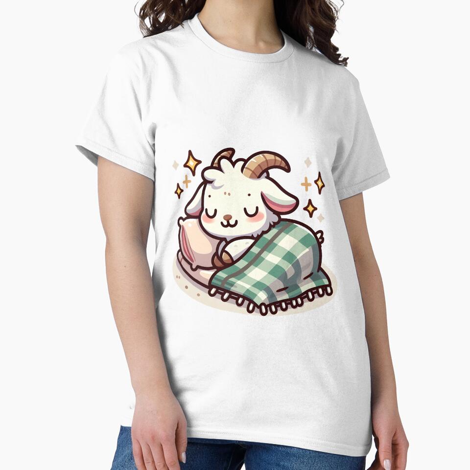 Kawaii Goat: A Cozy Blanket by CanvasCutie